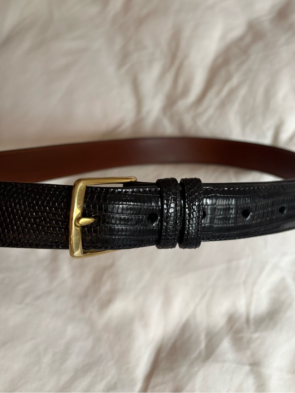 Coach Crocodile Black Belt 32”
